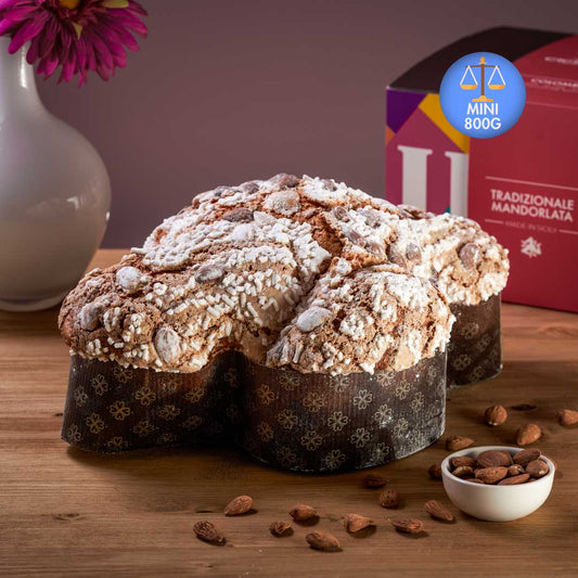 Colomba Artigianale Tradizionale con Mandorle e Canditi (800g)