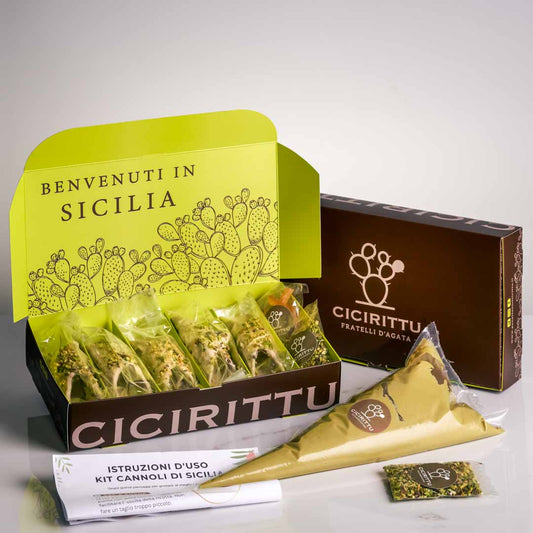 Kit 5 Cannoli Siciliani al Pistacchio