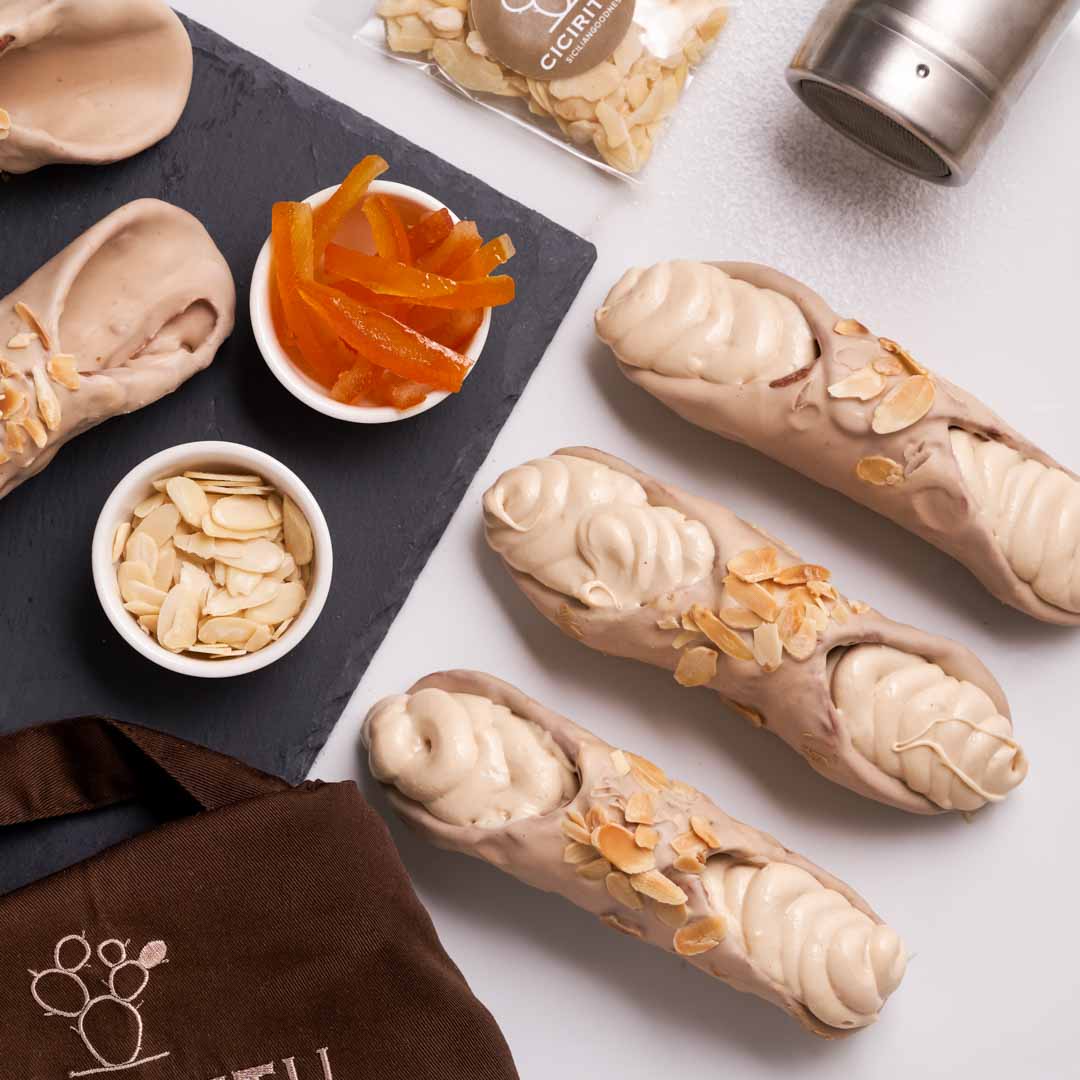 Kit 5 Cannoli Siciliani alla Mandorla