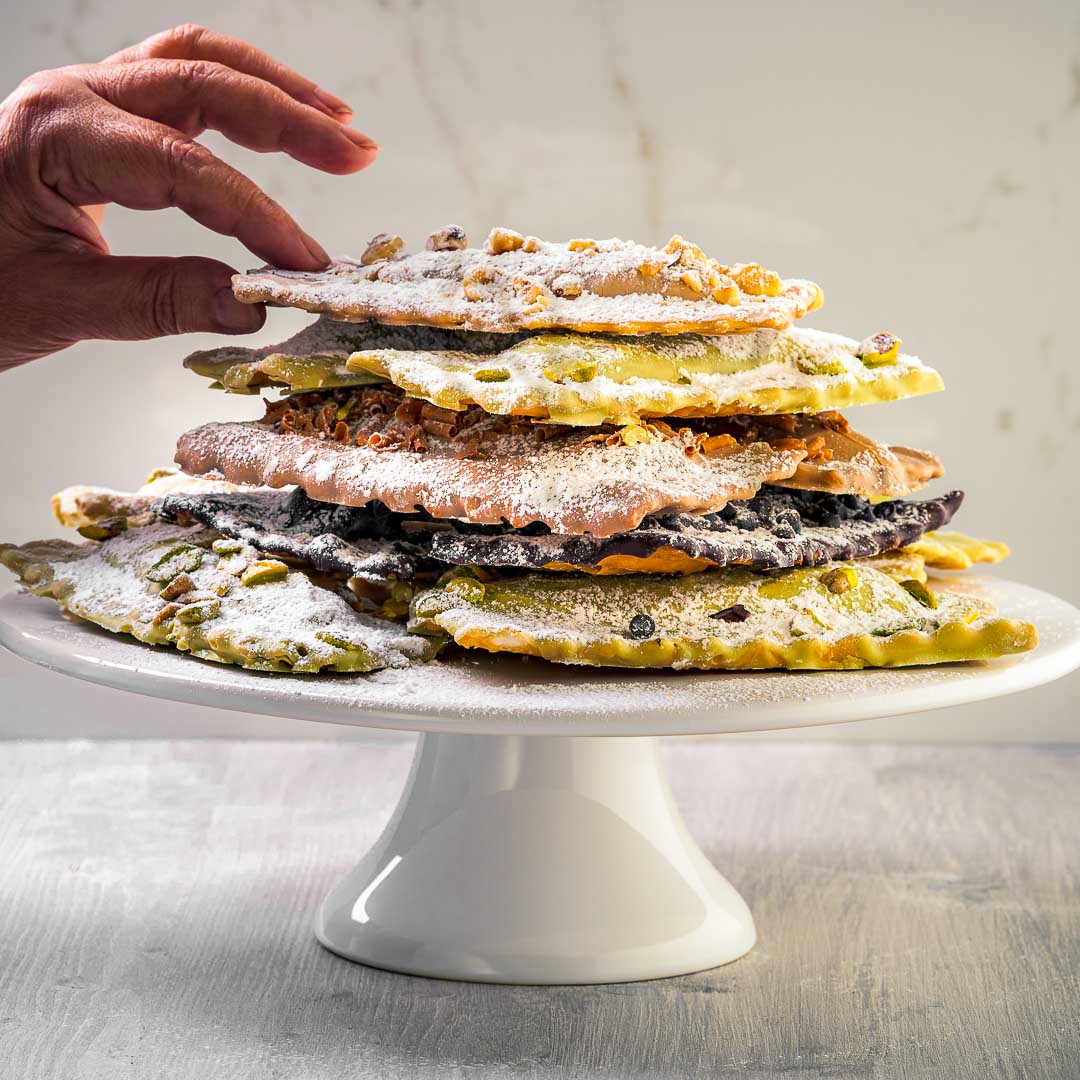 Chiacchiere al Forno Ripiene alla Nocciola 800g