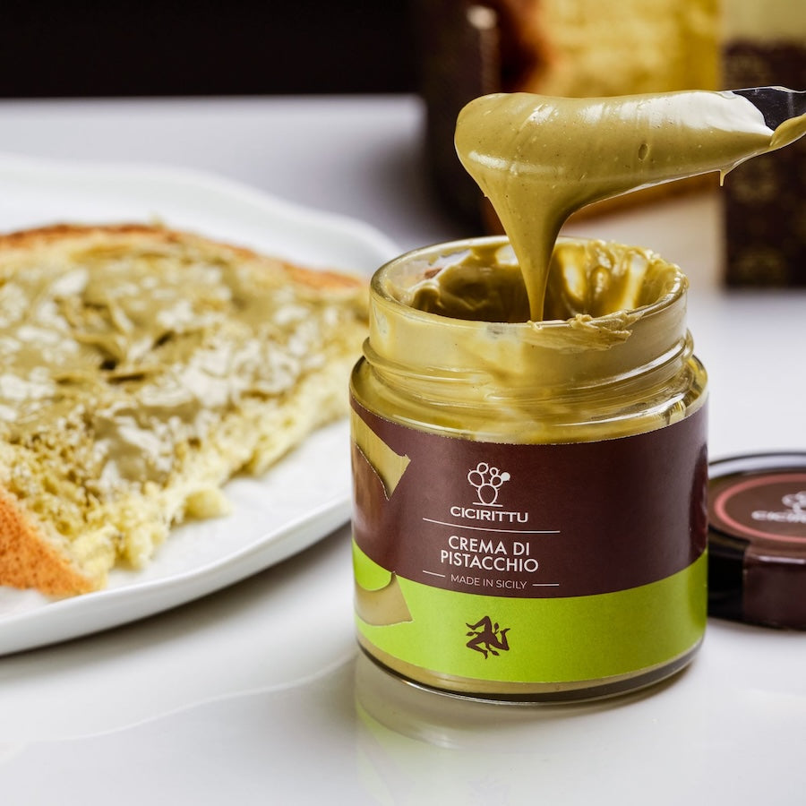 crema spalmabile al pistacchio cicirittu