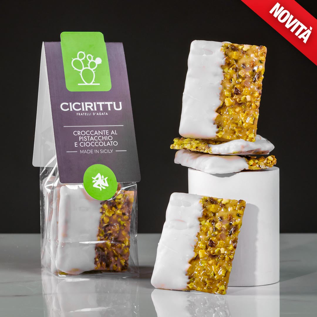 croccanti al pistacchio e cioccolata bianca