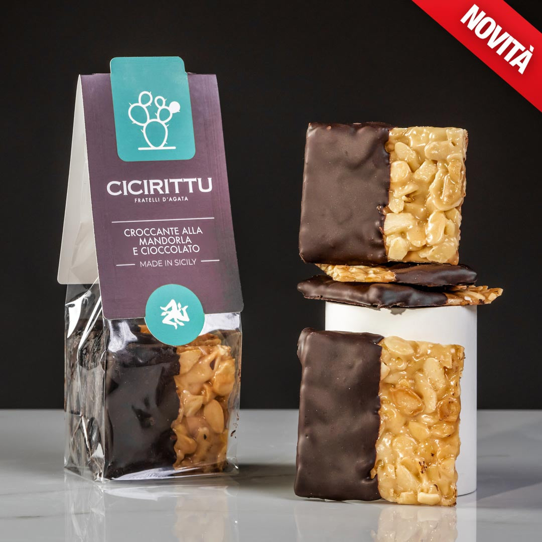 croccanti alla mandorla e cioccolato