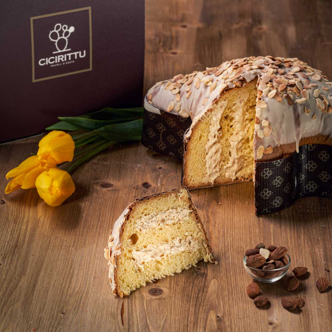 Colomba Artigianale Farcita con Crema alla Mandorla (1.2kg)