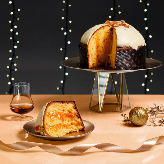 Panettone Artigianale Farcito con Crema all'Arancia di Sicilia (1kg)