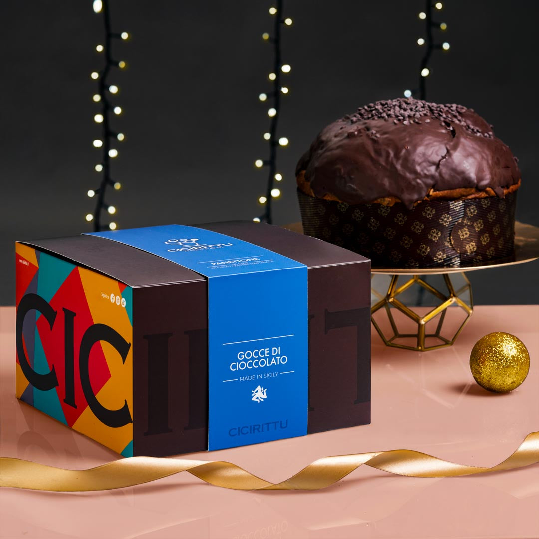 Panettone Artigianale con Gocce di Cioccolato - Senza Glutine (500g)