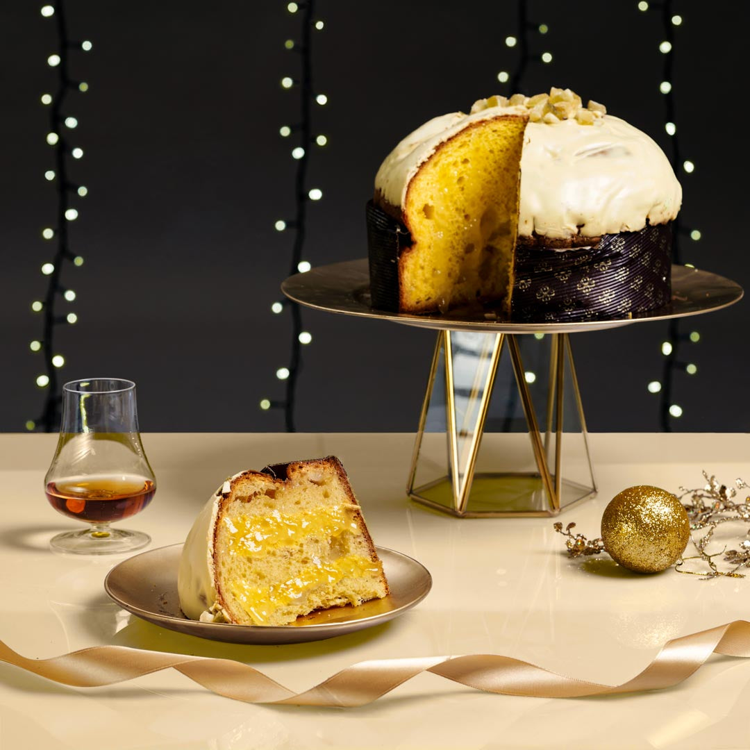 Panettone Artigianale Farcito con Crema al Limone di Sicilia (1kg)