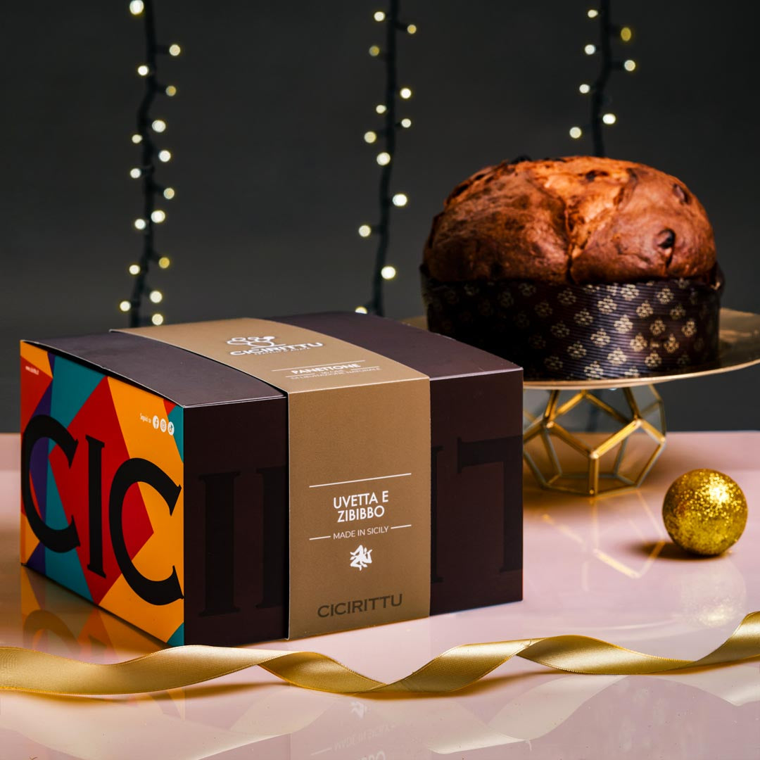 Panettone Artigianale con Uvetta, Zibibbo e Canditi di Sicilia (1kg)
