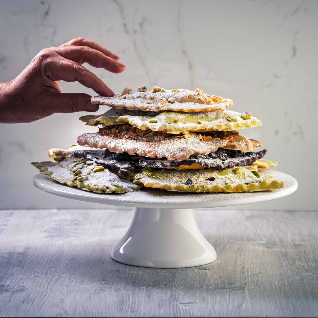 Chiacchiere Artigianali farcite al Cioccolato