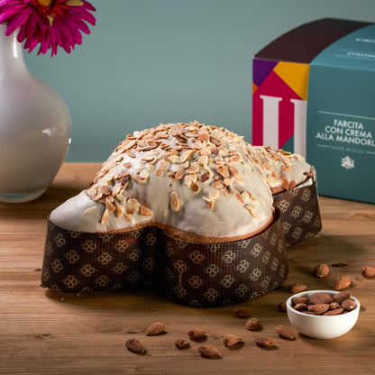 Colomba Artigianale Farcita con Crema alla Mandorla (1.2kg)