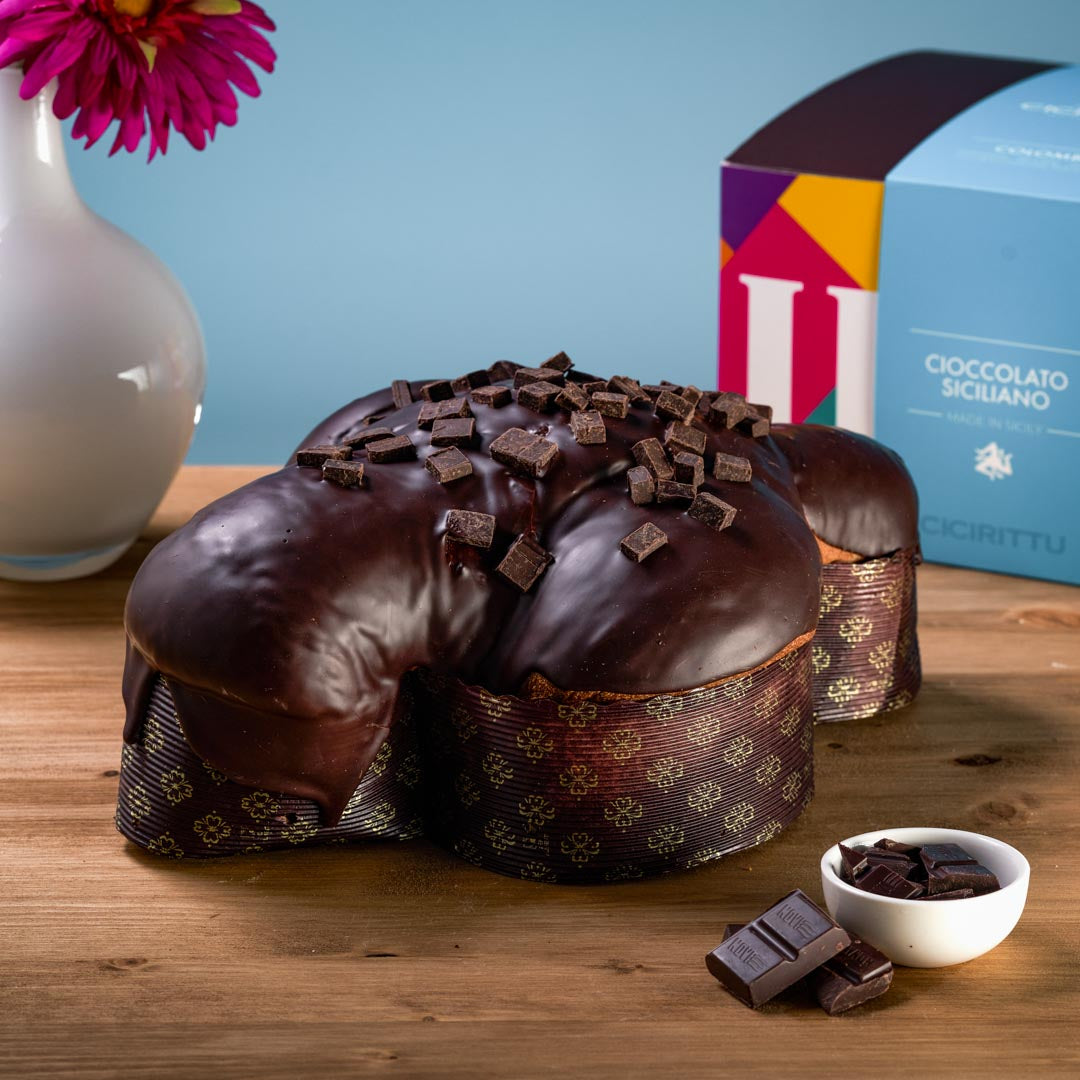 Colomba Artigianale con Scaglie di Cioccolato Siciliano (1kg)