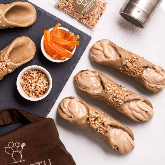 Kit 5 Cannoli Siciliani alla Nocciola