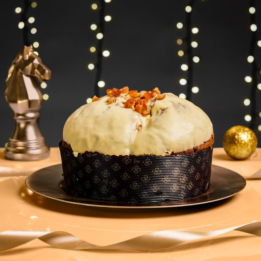 Panettone Artigianale Farcito con Crema all'Arancia di Sicilia (1kg)