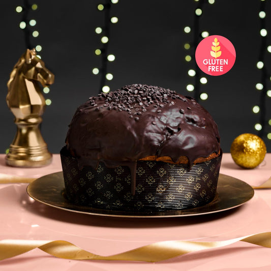 Panettone Artigianale con Gocce di Cioccolato - Senza Glutine (500g)