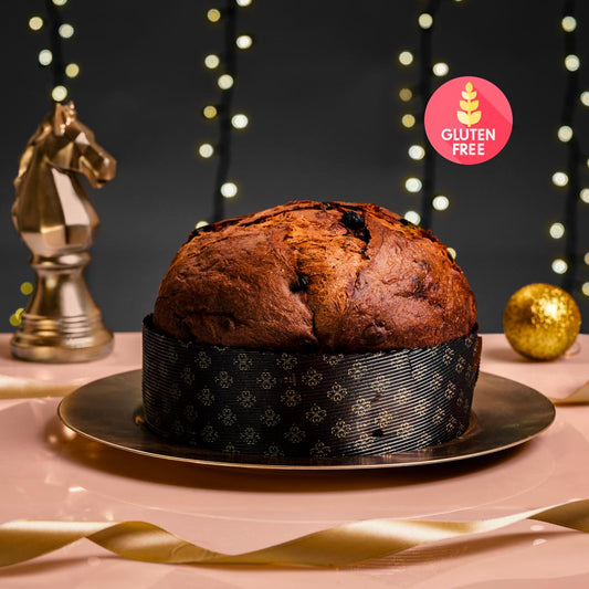 Panettone Artigianale con Uvetta, Zibibbo e Canditi di Sicilia - Senza Glutine (500g)