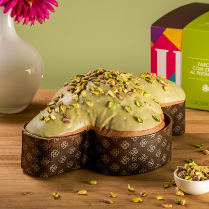 Handgemachte Colomba gefüllt mit sizilianischer Pistaziencreme 1 kg