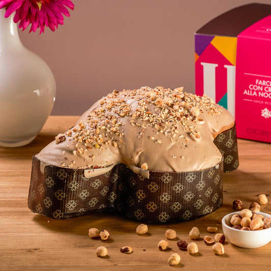 Colomba Artigianale Farcita con Crema alla Nocciola 1kg
