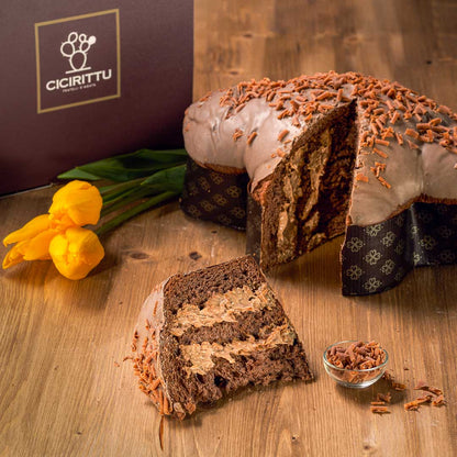Colomba artisanale fourrée à la crème au caramel salé 1 kg