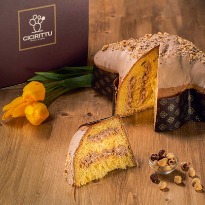Colomba artisanale fourrée à la crème de noisette 1 kg