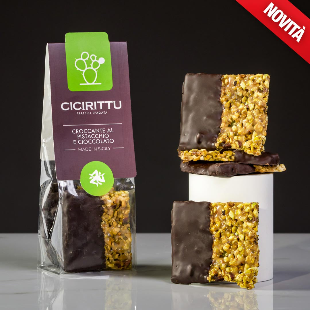 croccanti al pistacchio e cioccolato