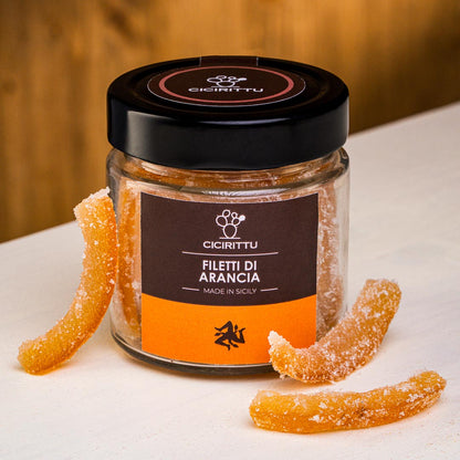 Écorces d'orange sicilienne confites