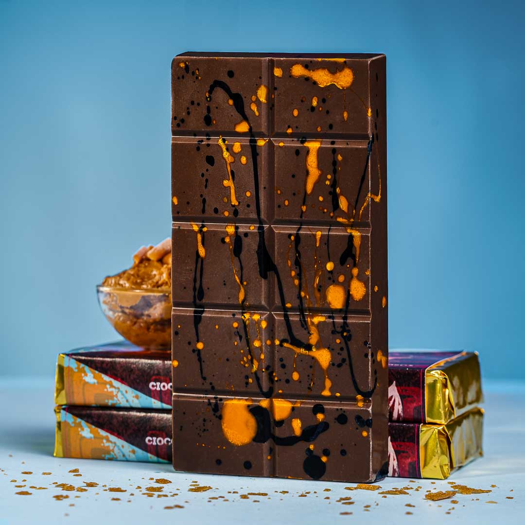 Dubai Chocolate Artigianale al Caramello con Cioccolato Fondente 200g