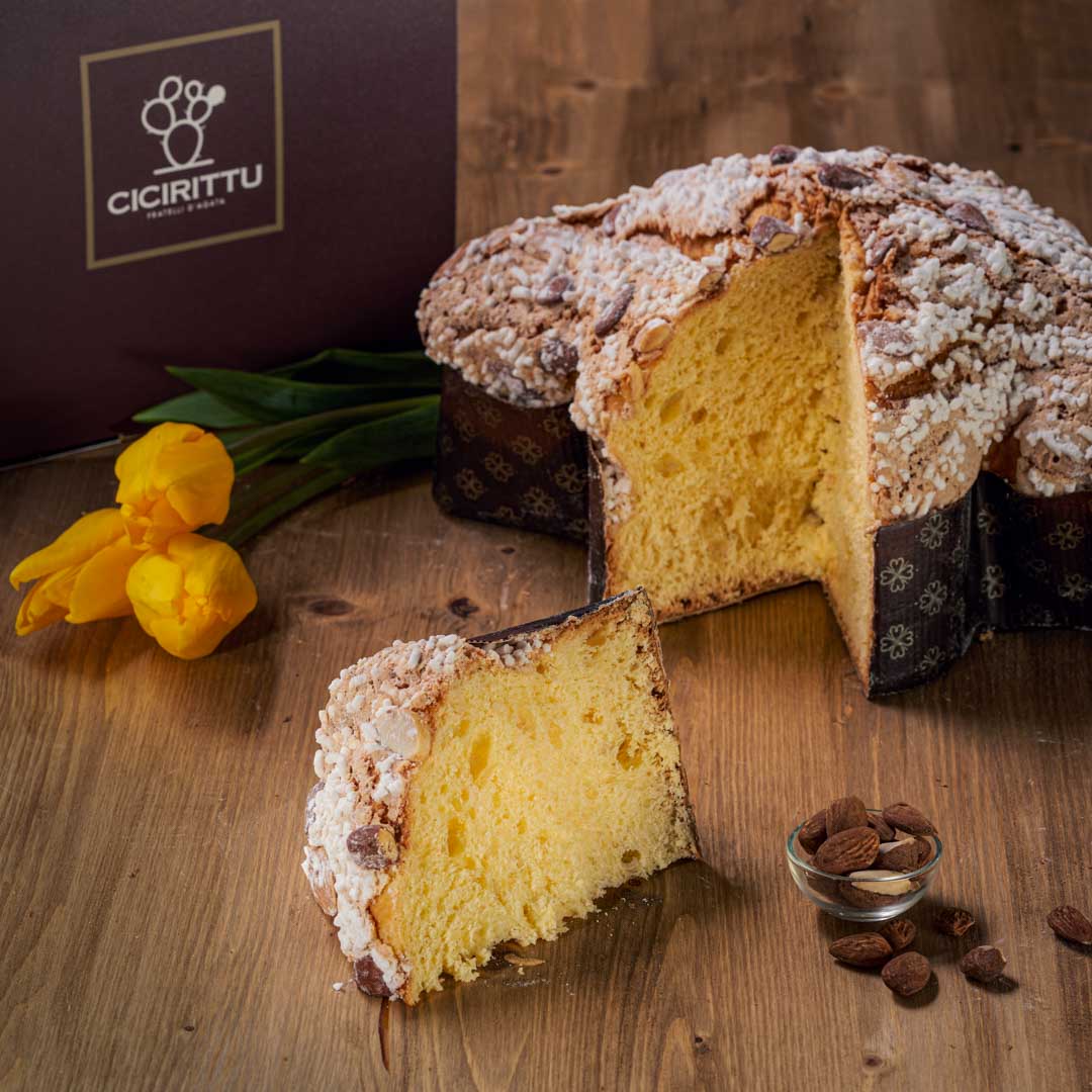 Colomba Artigianale Tradizionale con Mandorle e Canditi (800g)