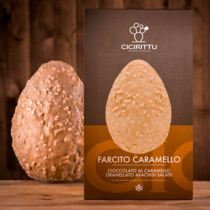 Uovo Artigianale al Caramello Salato ripieno di Crema al Caramello Salato 950g