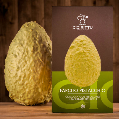 Uovo Artigianale al Pistacchio ripieno di Crema al Pistacchio 950g