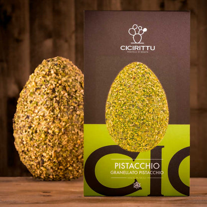 Œuf artisanal aux pistaches enrobé de pistaches 500 g