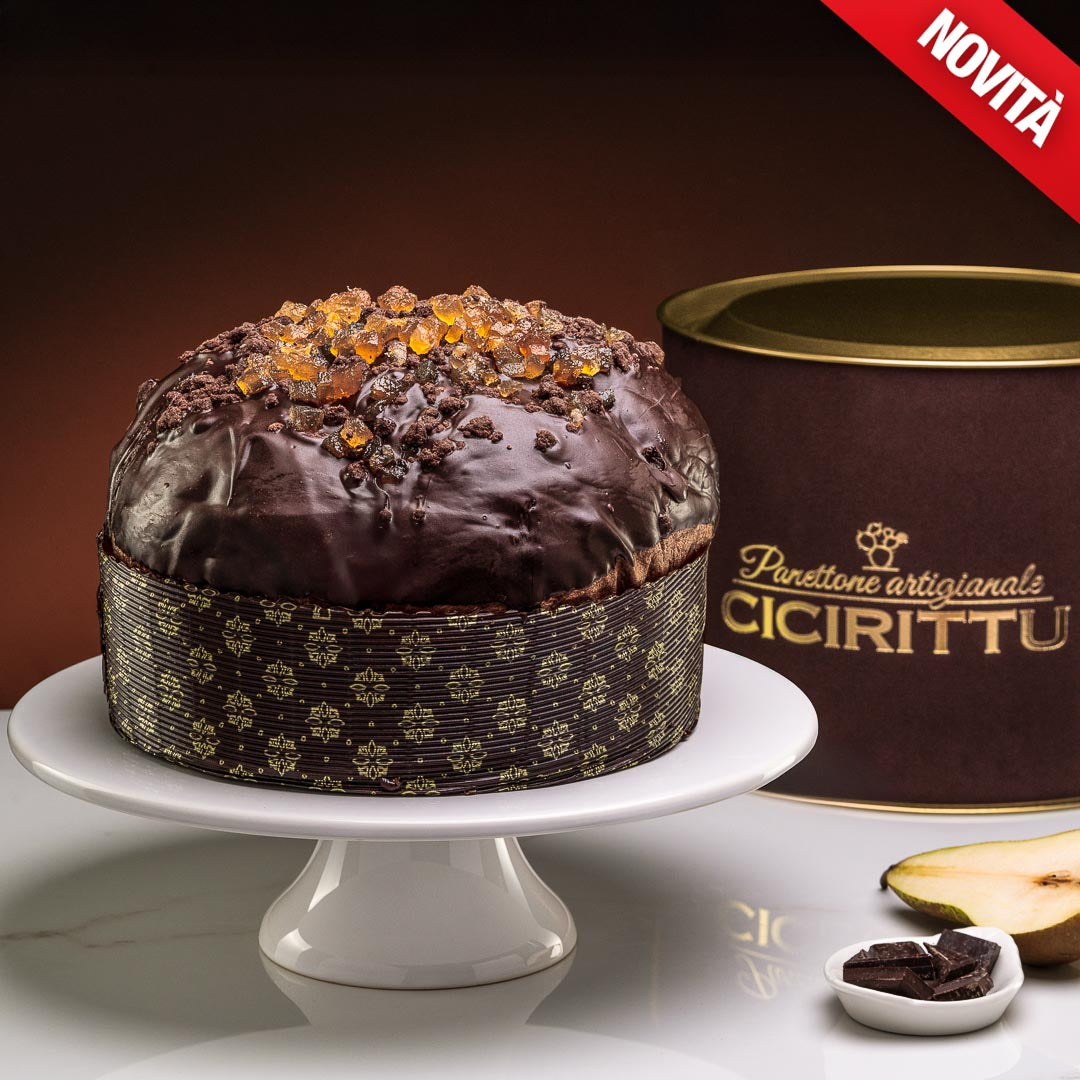 Panettone Artigianale al Cioccolato con Rum e Pera 1.2kg