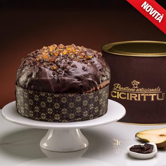 Panettone Artigianale al Cioccolato con Rum e Pera 1.2kg