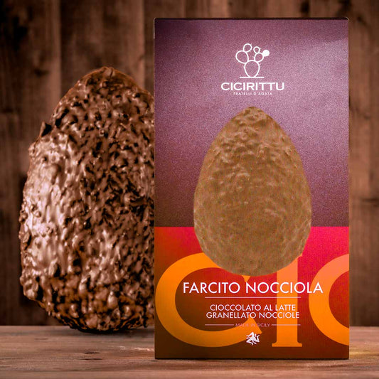 Uovo Artigianale Cioccolato al Latte Ripieno di Crema alla Nocciola (900g)