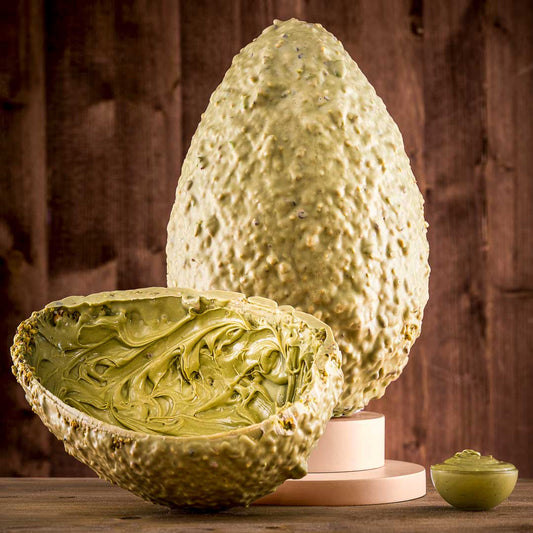 Uovo Artigianale Pistacchio Ripieno di Crema al Pistacchio (900g)