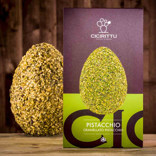 Uovo Artigianale Pistacchio Granellato con Pistacchi (500g)