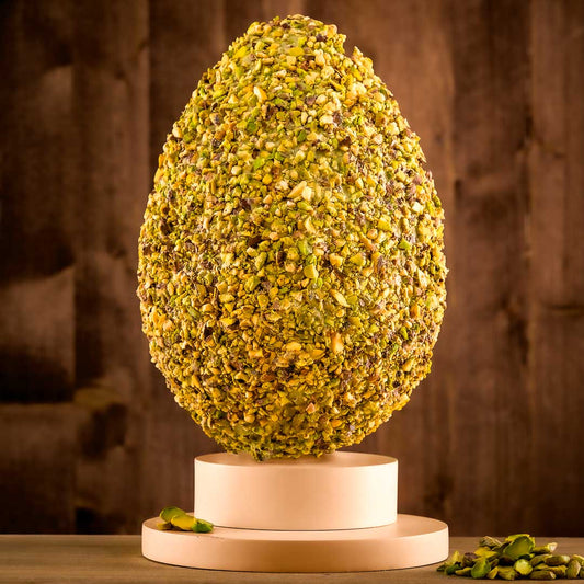 Handgemachtes Pistazienei, mit Pistazien überzogen, 500 g